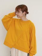 【サマンサモスモス/Samansa Mos2】のミニ裏毛ブロッキングショートスウェット 人気、トレンドファッション・服の通販 founy(ファニー) ファッション Fashion レディースファッション Fashion for Women トップス・カットソー Cut & Sew Tops レディースパーカー・カジュアルフーディー Casual Hoodies & Sweatshirts スウェット・クルーネックトップス Sweatshirts & Crewnecks / Relaxed Fit Sweat Tops アシンメトリー Asymmetrical Style ショート Short, Short Length スウェット / スエット Sweatshirt, Sweatwear バランス Balance, Style Balance ブロッキング Color Blocking, Panel Design thumbnail オレンジ|ID: prp329100004743927 ipo3291000000034576550