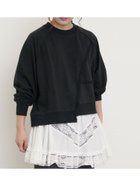 【サマンサモスモス/Samansa Mos2】のミニ裏毛ブロッキングショートスウェット 人気、トレンドファッション・服の通販 founy(ファニー) ファッション Fashion レディースファッション Fashion for Women トップス・カットソー Cut & Sew Tops レディースパーカー・カジュアルフーディー Casual Hoodies & Sweatshirts スウェット・クルーネックトップス Sweatshirts & Crewnecks / Relaxed Fit Sweat Tops アシンメトリー Asymmetrical Style ショート Short, Short Length スウェット / スエット Sweatshirt, Sweatwear バランス Balance, Style Balance ブロッキング Color Blocking, Panel Design thumbnail ブラック|ID: prp329100004743927 ipo3291000000034576552