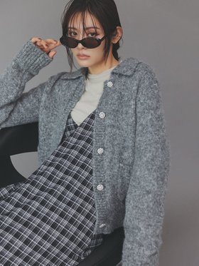 【ミラオーウェン/Mila Owen】のビジューボタンシャギーポロニットカーディガン 人気、トレンドファッション・服の通販 founy(ファニー) ファッション Fashion レディースファッション Fashion for Women トップス・カットソー Cut & Sew Tops ニット Knit Tops & Sweaters カーディガン・羽織り Layered Style Cardigans おすすめ Recommended / Our Picks アクセサリー Fashion Accessories カーディガン Cardigan, Knitwear スマート Smart, Elegant デニム Denim, Jeans Material トレンド Trend, Trending Now 秋 Autumn |ID:prp329100004743936