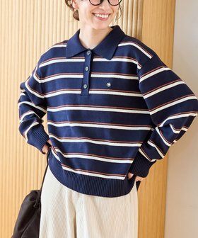 【コーエン/COEN】の【POLO BCS(ポロ・ビーシーエス)別注】 襟付きポロニット(WEB限定カラーあり) 人気、トレンドファッション・服の通販 founy(ファニー) ファッション Fashion レディースファッション Fashion for Women トップス・カットソー Cut & Sew Tops ニット Knit Tops & Sweaters キャップ Cap, Baseball Cap コーデュロイ Corduroy, Cord Fabric ベーシック Basic, Essential ボーダー Border, Stripe 別注 Limited Edition, Custom Order 無地 Plain, Solid Color リラックス Relax, Relaxed Fit |ID:prp329100004743938