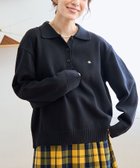【コーエン/COEN】の【POLO BCS(ポロ・ビーシーエス)別注】 襟付きポロニット(WEB限定カラーあり) 人気、トレンドファッション・服の通販 founy(ファニー) ファッション Fashion レディースファッション Fashion for Women トップス・カットソー Cut & Sew Tops ニット Knit Tops & Sweaters キャップ Cap, Baseball Cap コーデュロイ Corduroy, Cord Fabric ベーシック Basic, Essential ボーダー Border, Stripe 別注 Limited Edition, Custom Order 無地 Plain, Solid Color リラックス Relax, Relaxed Fit thumbnail BLACK|ID: prp329100004743938 ipo3291000000034579031