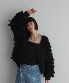 【ガレージ オブ グッド クロージング/GARAGE OF GOOD CLOTHING】の【TORRAZZO DONNA】フリンジニットブルゾン ブラック|ID: prp329100004743941 ipo3291000000034283745