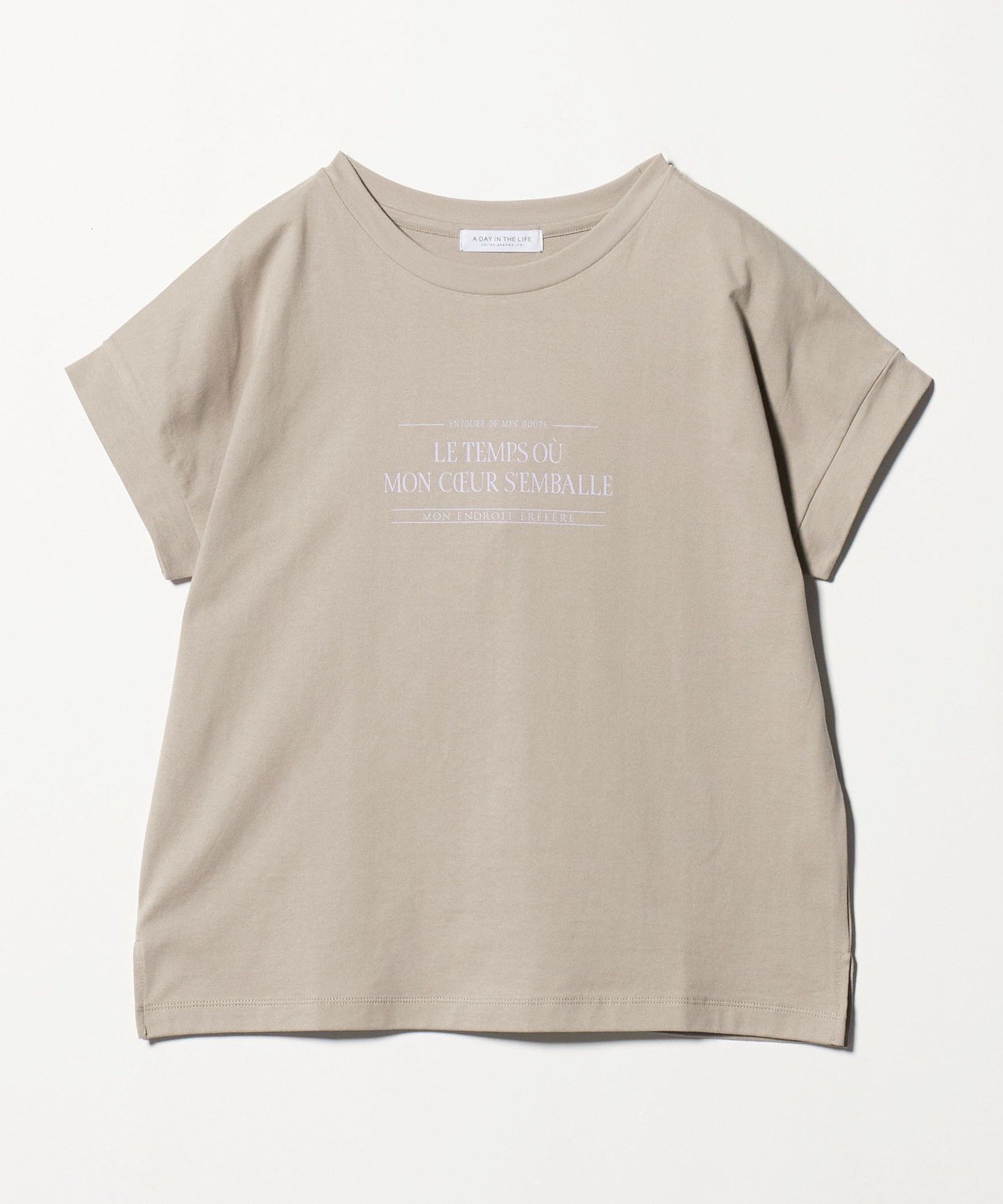 【ユナイテッドアローズ/UNITED ARROWS】のプリント イージーTシャツ A DAY IN THE LIFE インテリア・キッズ・メンズ・レディースファッション・服の通販 founy(ファニー) 　ファッション　Fashion　レディースファッション　Fashion for Women　トップス・カットソー　Cut & Sew Tops　シャツ・ブラウス・オフィスカジュアル　Elegant Blouses & Button-Ups　ロングTシャツ・Tシャツ　Longline T-Shirts & Tees　インナー　Innerwear　ジャケット　Jacket, Outerwear　ティアードスカート　Tiered Skirt, Flounced Skirt　定番　Standard, Basic Item　フロント　Front, Front Design　プリント　Print, Printed Pattern　リラックス　Relax, Relaxed Fit　ワイド　Wide, Wide Fit　アウトレット　Outlet / Clearance　おすすめ　Recommended / Our Picks　エレガント 上品　Elegant　その他9|ID: prp329100004743943 ipo3291000000034283827