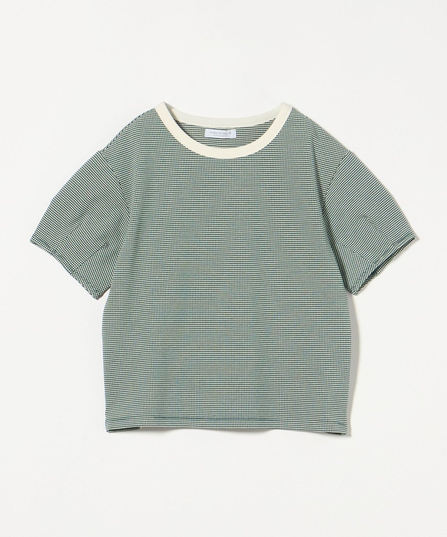 【ユナイテッドアローズ/UNITED ARROWS】のワッフルボーダー タックスリーブTシャツ A DAY IN THE LIFE インテリア・キッズ・メンズ・レディースファッション・服の通販 founy(ファニー) 　ファッション　Fashion　レディースファッション　Fashion for Women　トップス・カットソー　Cut & Sew Tops　シャツ・ブラウス・オフィスカジュアル　Elegant Blouses & Button-Ups　ロングTシャツ・Tシャツ　Longline T-Shirts & Tees　インナー　Innerwear　キャミワンピース　Cami Dress, Slip Dress　シンプル　Simple, Minimal　スリーブ　Sleeve, Long Sleeve / Short Sleeve　デニム　Denim, Jeans Material　フレア　Flare, Flared　ボーダー　Border, Stripe　無地　Plain, Solid Color　ワッフル　Waffle, Waffle Knit　アウトレット　Outlet / Clearance　おすすめ　Recommended / Our Picks　KELLY|ID: prp329100004743958 ipo3291000000034283984