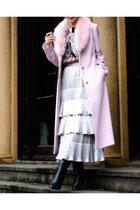 【ピンキーアンドダイアン/Pinky&Dianne】のカシミヤ混ベルテッドコート 人気、トレンドファッション・服の通販 founy(ファニー) ファッション Fashion レディースファッション Fashion for Women アウター Coat / Outerwear Collection コート・ロングコート・ピーコート Long Coats, Peacoats & More ストレッチ Stretch, Stretchy Fabric フィット Fit, Slim Fit フォックス Fox, Fox Fur リアル Real, Realistic リボン Ribbon, Bow thumbnail ピンク|ID: prp329100004743959 ipo3291000000034284009