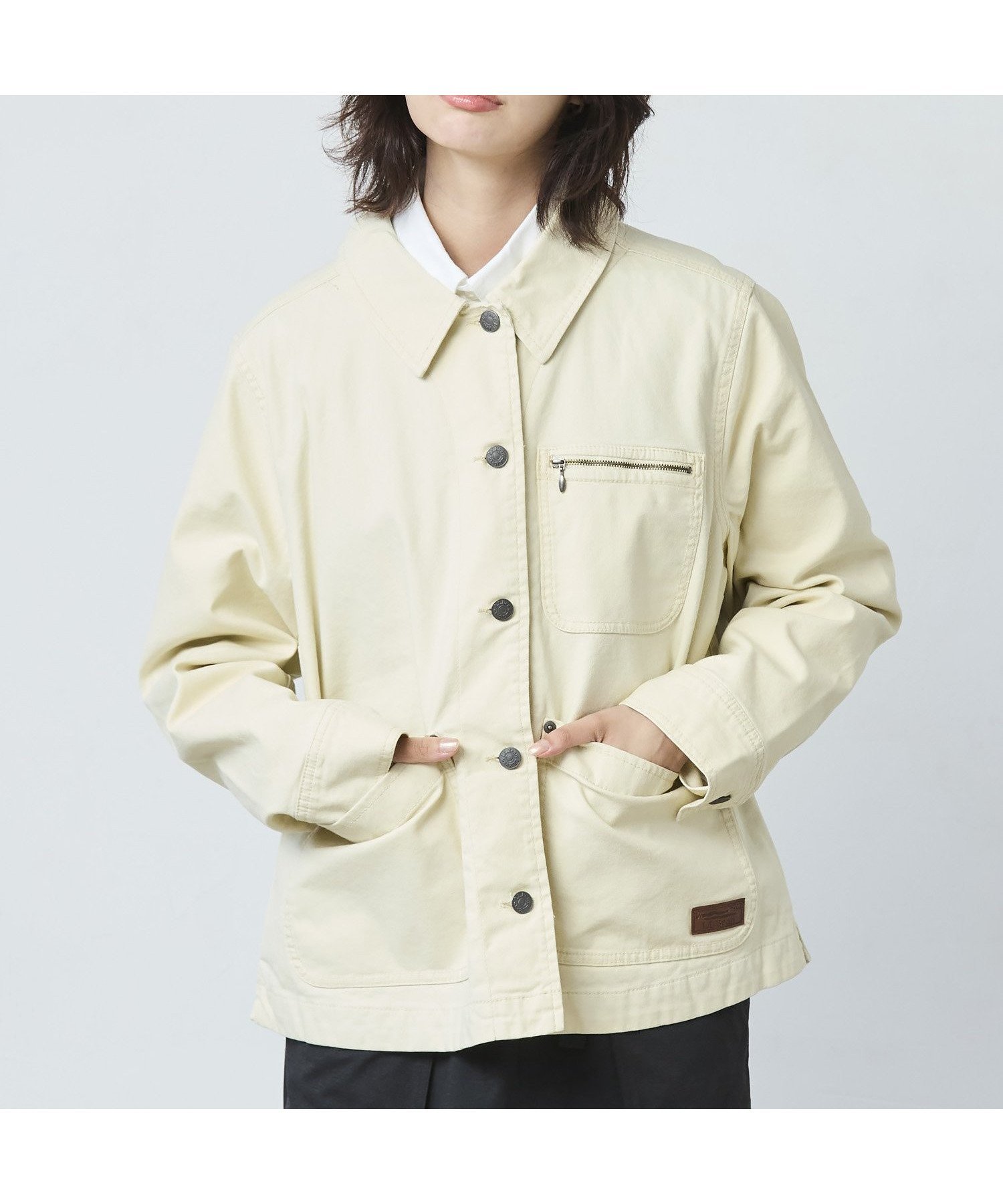 【エルエルビーン/L.L.Bean】のビーンズ・チョア・ジャケット 米国フィット・プチ インテリア・キッズ・メンズ・レディースファッション・服の通販 founy(ファニー) 　ファッション　Fashion　レディースファッション　Fashion for Women　アウター　Coat / Outerwear Collection　レディースジャケット・軽アウター　Jackets　キャンバス　Canvas, Canvas Fabric　軽量　Lightweight, Ultra Light　ジャケット　Jacket, Outerwear　フィット　Fit, Slim Fit　ポケット　Pocket, Pocket Detail　ワーク　Workwear, Utility Style　旅行　Travel　Bleach Cnvs|ID: prp329100004743971 ipo3291000000034284415