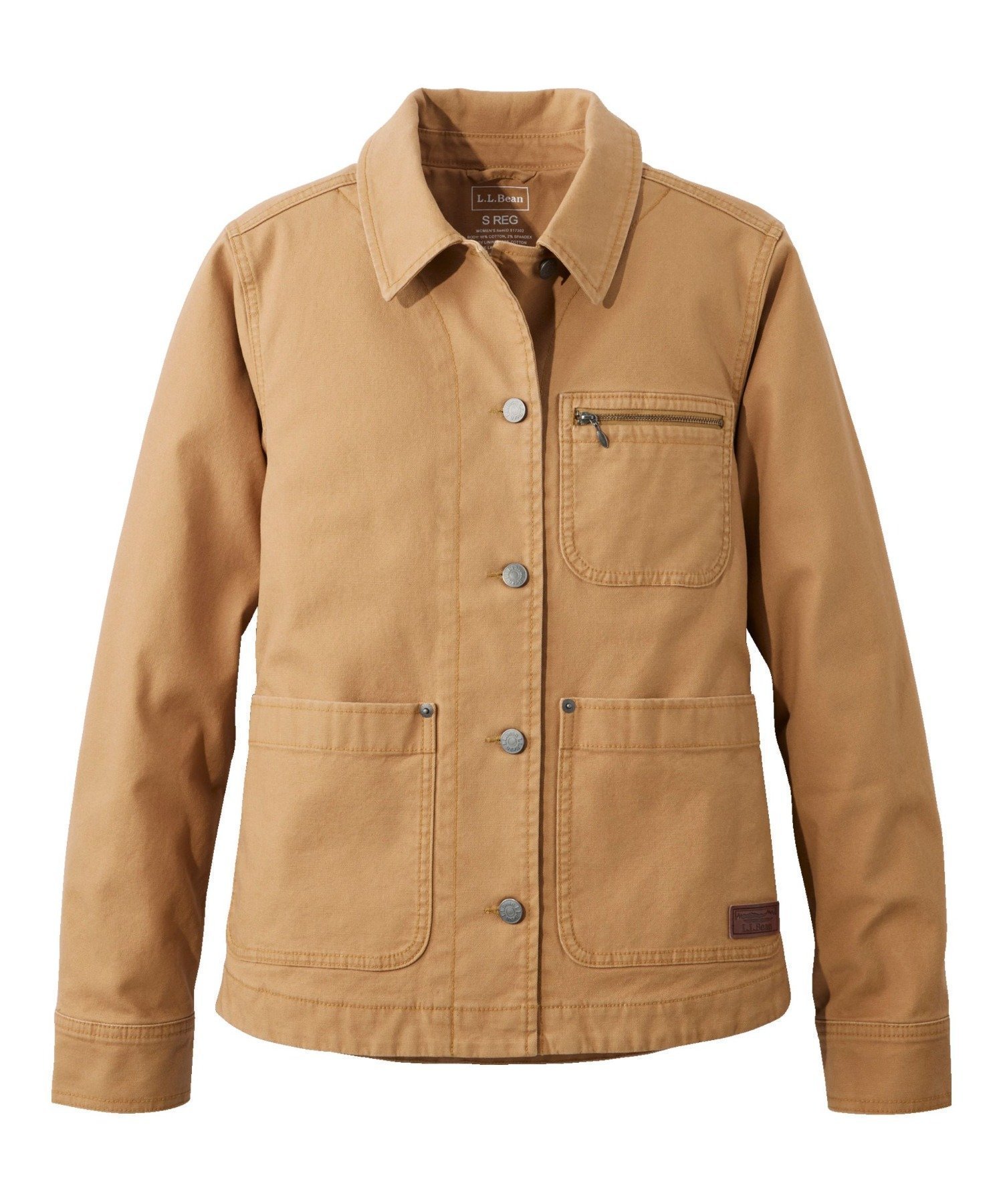 【エルエルビーン/L.L.Bean】のビーンズ・チョア・ジャケット 米国フィット・プチ インテリア・キッズ・メンズ・レディースファッション・服の通販 founy(ファニー) 　ファッション　Fashion　レディースファッション　Fashion for Women　アウター　Coat / Outerwear Collection　レディースジャケット・軽アウター　Jackets　キャンバス　Canvas, Canvas Fabric　軽量　Lightweight, Ultra Light　ジャケット　Jacket, Outerwear　フィット　Fit, Slim Fit　ポケット　Pocket, Pocket Detail　ワーク　Workwear, Utility Style　旅行　Travel　Marsh Brown|ID: prp329100004743971 ipo3291000000034284419