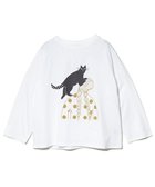 【ゴースローキャラバン/go slow caravan】のCOLORK/カラック 肩に乗る猫ロンTEE (WOMENS) 人気、トレンドファッション・服の通販 founy(ファニー) ファッション Fashion レディースファッション Fashion for Women トップス・カットソー Cut & Sew Tops ロングTシャツ・Tシャツ Longline T-Shirts & Tees シンプル Simple, Minimal プリント Print, Printed Pattern 猫 Cat, Kitty 長袖 Long Sleeve, Full Sleeve thumbnail ホワイト|ID: prp329100004743983 ipo3291000000034619899