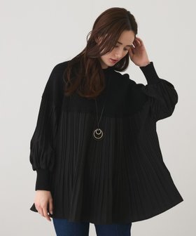 【ジャイロ/JAYRO】の異素材切替ニットプリーツプルオーバー 人気、トレンドファッション・服の通販 founy(ファニー) ファッション Fashion レディースファッション Fashion for Women トップス・カットソー Cut & Sew Tops ニット Knit Tops & Sweaters カジュアルプルオーバー・ニットトップス Pullovers & Knit Tops / Casual Pullovers おすすめ Recommended / Our Picks ポケット Pocket, Pocket Detail ミックス Mix, Mixed Style 冬 Winter / This Winter 切替 Switching, Contrast Panel A/W・秋冬 Autumn/Winter |ID:prp329100004743984