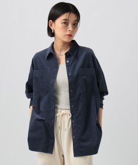 【ベイフロー/BAYFLOW】の2WAYコーデュロイシャツ 人気、トレンドファッション・服の通販 founy(ファニー) ファッション Fashion レディースファッション Fashion for Women トップス・カットソー Cut & Sew Tops シャツ・ブラウス・オフィスカジュアル Elegant Blouses & Button-Ups おすすめ Recommended / Our Picks カシュクール Wrap Design コーデュロイ Corduroy, Cord Fabric シンプル Simple, Minimal ボトム Bottoms, Lower Wear ポケット Pocket, Pocket Detail |ID:prp329100004743991