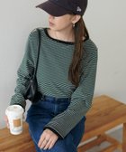 【ディスコート/Discoat】の【WEB限定】細ボーダーTシャツ 人気、トレンドファッション・服の通販 founy(ファニー) ファッション Fashion レディースファッション Fashion for Women トップス・カットソー Cut & Sew Tops シャツ・ブラウス・オフィスカジュアル Elegant Blouses & Button-Ups ロングTシャツ・Tシャツ Longline T-Shirts & Tees シンプル Simple, Minimal ストレッチ Stretch, Stretchy Fabric トレンド Trend, Trending Now フィット Fit, Slim Fit ボーダー Border, Stripe thumbnail ブラック|ID: prp329100004744000 ipo3291000000034285018