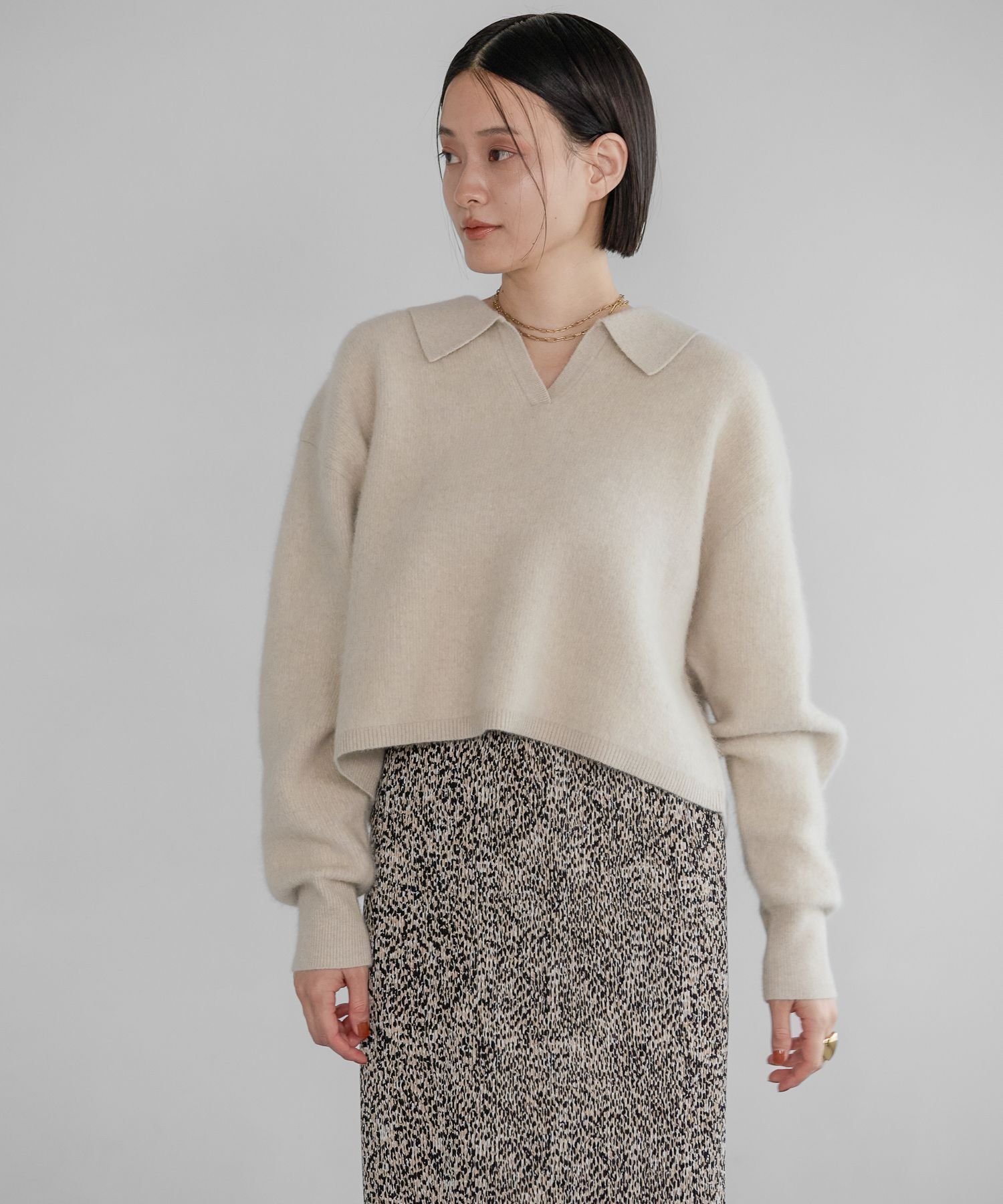 【アパートバイローリーズ/apart by lowrys】のCNラクーンコンエリツキニット インテリア・キッズ・メンズ・レディースファッション・服の通販 founy(ファニー) 　ファッション　Fashion　レディースファッション　Fashion for Women　トップス・カットソー　Cut & Sew Tops　ニット　Knit Tops & Sweaters　トレンド　Trend, Trending Now　ボトム　Bottoms, Lower Wear　人気　Popular, Best Seller　ナチュラル07|ID: prp329100004744012 ipo3291000000034540695