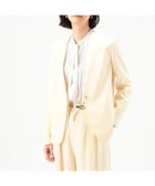 【コムサ/COMME CA】の【セットアップ対応】トリアセテートポリエステルダブルクロス ノーカラージャケット 人気、トレンドファッション・服の通販 founy(ファニー) ファッション Fashion レディースファッション Fashion for Women アウター Coat / Outerwear Collection レディースジャケット・軽アウター Jackets ノーカラージャケット / シンプル上品コーデ Collarless Jackets カッティング Cutting Detail サテン Satin, Glossy Fabric シェイプ Shape, Slim Fit ジャケット Jacket, Outerwear ストレッチ Stretch, Stretchy Fabric スリット Slit, Slit Detail セットアップ Set-Up, Coordinated Outfit ダブル Double, Double-Breasted ドレス Dress, One-Piece フォーマル Formal, Dressy ベスト Vest, Waistcoat マニッシュ Mannish, Boyish ワンポイント One Point, Statement Accent セレモニー Ceremony thumbnail 07:アイボリー|ID: prp329100004744026 ipo3291000000034285538