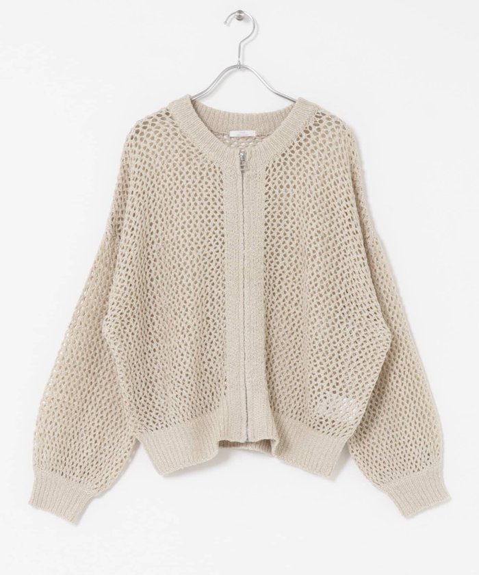 【アイテムズアーバンリサーチ/ITEMS URBAN RESEARCH】のメッシュジップニットカーディガン インテリア・キッズ・メンズ・レディースファッション・服の通販 founy(ファニー) https://founy.com/ ファッション Fashion レディースファッション Fashion for Women トップス・カットソー Cut & Sew Tops ニット Knit Tops & Sweaters カーディガン・羽織り Layered Style Cardigans 2025年 2025 2025-2026秋冬・A/W Autumn/Winter 2025–26 AW25–26 冬 Winter / This Winter メッシュ Mesh, Net Fabric 夏 Summer 秋 Autumn A/W・秋冬 Autumn/Winter |ID: prp329100004744042 ipo3291000000034285795