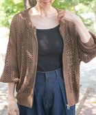 【アイテムズアーバンリサーチ/ITEMS URBAN RESEARCH】のメッシュジップニットカーディガン BRN|ID: prp329100004744042 ipo3291000000034285799