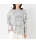 【スタディオ クリップ/studio CLIP】のアソートシャドーボーダースラブプルオーバー 人気、トレンドファッション・服の通販 founy(ファニー) ファッション Fashion レディースファッション Fashion for Women トップス・カットソー Cut & Sew Tops カジュアルプルオーバー・ニットトップス Pullovers & Knit Tops / Casual Pullovers おすすめ Recommended / Our Picks インナー Innerwear カットソー Cut and Sewn Top シャドー Shadow, Subtle Pattern スリーブ Sleeve, Long Sleeve / Short Sleeve ヘムライン Hemline, Bottom Cut ボトム Bottoms, Lower Wear ボーダー Border, Stripe ラウンド Round, Round Neck リネン Linen, Linen Fabric リラックス Relax, Relaxed Fit ロング Long, Long-Length 無地 Plain, Solid Color thumbnail オフホワイト×ブラック01|ID: prp329100004744051 ipo3291000000034644467