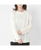 【スタディオ クリップ/studio CLIP】のアソートシャドーボーダースラブプルオーバー 人気、トレンドファッション・服の通販 founy(ファニー) ファッション Fashion レディースファッション Fashion for Women トップス・カットソー Cut & Sew Tops カジュアルプルオーバー・ニットトップス Pullovers & Knit Tops / Casual Pullovers おすすめ Recommended / Our Picks インナー Innerwear カットソー Cut and Sewn Top シャドー Shadow, Subtle Pattern スリーブ Sleeve, Long Sleeve / Short Sleeve ヘムライン Hemline, Bottom Cut ボトム Bottoms, Lower Wear ボーダー Border, Stripe ラウンド Round, Round Neck リネン Linen, Linen Fabric リラックス Relax, Relaxed Fit ロング Long, Long-Length 無地 Plain, Solid Color thumbnail オフホワイト11|ID: prp329100004744051 ipo3291000000034644469