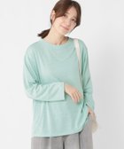 【スタディオ クリップ/studio CLIP】のアソートシャドーボーダースラブプルオーバー 人気、トレンドファッション・服の通販 founy(ファニー) ファッション Fashion レディースファッション Fashion for Women トップス・カットソー Cut & Sew Tops カジュアルプルオーバー・ニットトップス Pullovers & Knit Tops / Casual Pullovers おすすめ Recommended / Our Picks インナー Innerwear カットソー Cut and Sewn Top シャドー Shadow, Subtle Pattern スリーブ Sleeve, Long Sleeve / Short Sleeve ヘムライン Hemline, Bottom Cut ボトム Bottoms, Lower Wear ボーダー Border, Stripe ラウンド Round, Round Neck リネン Linen, Linen Fabric リラックス Relax, Relaxed Fit ロング Long, Long-Length 無地 Plain, Solid Color thumbnail ライトグリーン72|ID: prp329100004744051 ipo3291000000034644471