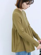 【サマンサモスモス/Samansa Mos2】の◎ペプラムニットプルオーバー 人気、トレンドファッション・服の通販 founy(ファニー) ファッション Fashion レディースファッション Fashion for Women トップス・カットソー Cut & Sew Tops ニット Knit Tops & Sweaters カジュアルプルオーバー・ニットトップス Pullovers & Knit Tops / Casual Pullovers デニム Denim, Jeans Material ペプラム Peplum, Flared Hem エレガント 上品 Elegant ビジネス 仕事 通勤 Business / Work / Commuting thumbnail カーキ|ID: prp329100004744053 ipo3291000000034286007