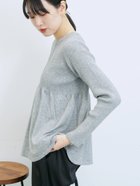 【サマンサモスモス/Samansa Mos2】の◎ペプラムニットプルオーバー 人気、トレンドファッション・服の通販 founy(ファニー) ファッション Fashion レディースファッション Fashion for Women トップス・カットソー Cut & Sew Tops ニット Knit Tops & Sweaters カジュアルプルオーバー・ニットトップス Pullovers & Knit Tops / Casual Pullovers デニム Denim, Jeans Material ペプラム Peplum, Flared Hem エレガント 上品 Elegant ビジネス 仕事 通勤 Business / Work / Commuting thumbnail TOPグレー|ID: prp329100004744053 ipo3291000000034286011