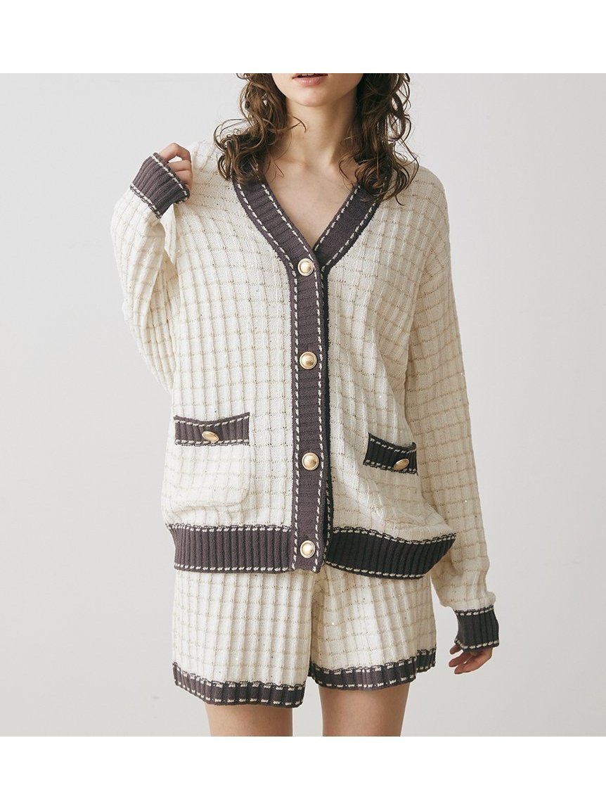 【スナイデル ホーム/SNIDEL HOME】のラメニットツイードカーディガン 人気、トレンドファッション・服の通販 founy(ファニー)  ファッション Fashion レディースファッション Fashion for Women トップス・カットソー Cut & Sew Tops ニット Knit Tops & Sweaters カーディガン・羽織り Layered Style Cardigans エレガント 上品 Elegant カーディガン Cardigan, Knitwear ショート Short, Short Length スマート Smart, Elegant ツイード Twill, Twill Weave フロント Front, Front Design ポケット Pocket, Pocket Detail ロング Long, Long-Length 秋 Autumn  other-1|ID: prp329100004744055 ipo3291000000034373636