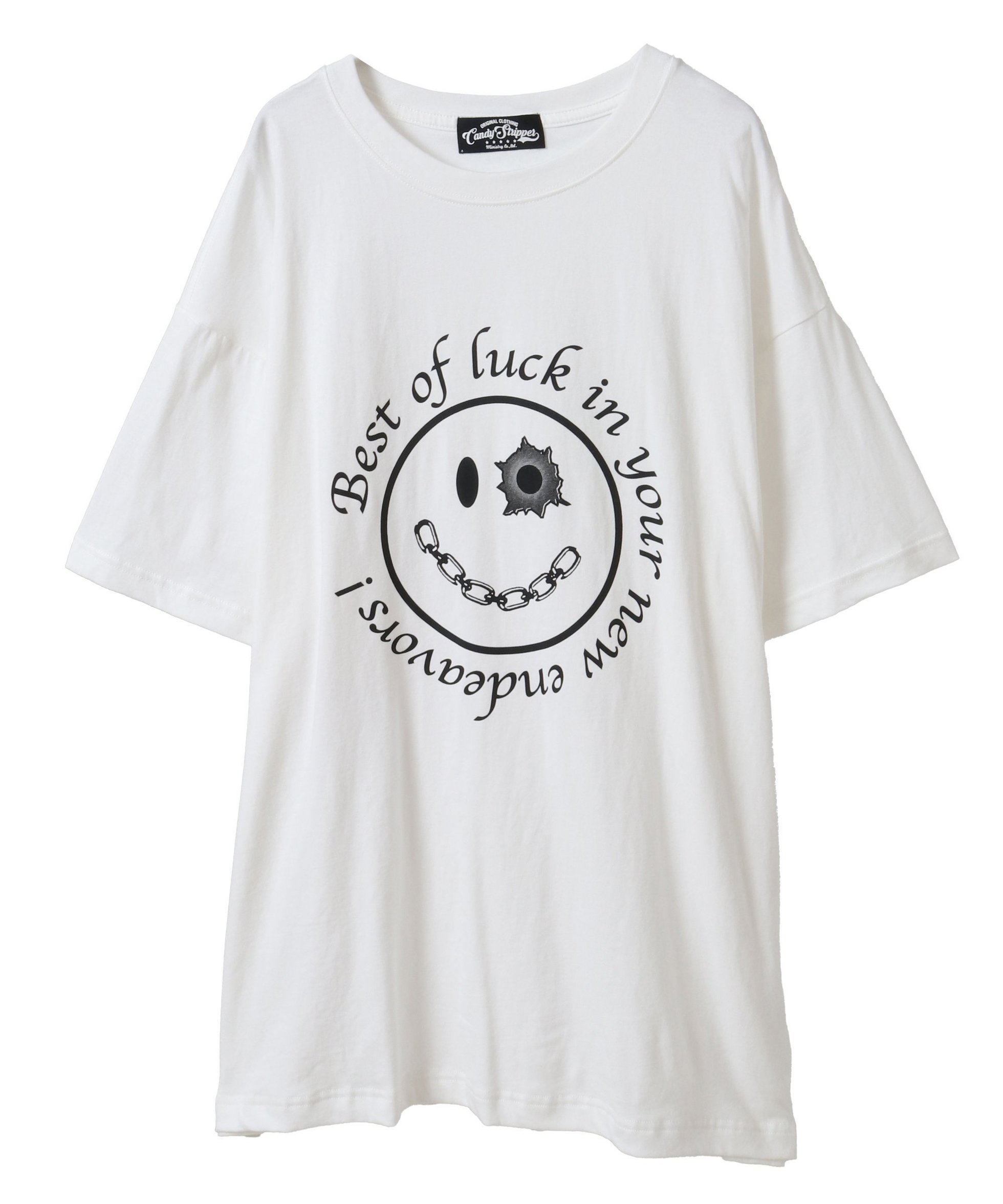 【キャンディストリッパー/Candy Stripper】のGET SHOT SMILE BIG TEE 人気、トレンドファッション・服の通販 founy(ファニー)  ファッション Fashion レディースファッション Fashion for Women グラフィック Graphic, Graphic Design ビッグ Big, Oversized モチーフ Motif, Design Theme  other-1|ID: prp329100004744062 ipo3291000000034286153