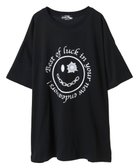 【キャンディストリッパー/Candy Stripper】のGET SHOT SMILE BIG TEE 人気、トレンドファッション・服の通販 founy(ファニー) ファッション Fashion レディースファッション Fashion for Women グラフィック Graphic, Graphic Design ビッグ Big, Oversized モチーフ Motif, Design Theme thumbnail BLACK|ID: prp329100004744062 ipo3291000000034286158