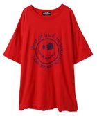 【キャンディストリッパー/Candy Stripper】のGET SHOT SMILE BIG TEE 人気、トレンドファッション・服の通販 founy(ファニー) ファッション Fashion レディースファッション Fashion for Women グラフィック Graphic, Graphic Design ビッグ Big, Oversized モチーフ Motif, Design Theme thumbnail RED|ID: prp329100004744062 ipo3291000000034286159