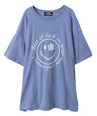 【キャンディストリッパー/Candy Stripper】のGET SHOT SMILE BIG TEE 人気、トレンドファッション・服の通販 founy(ファニー) ファッション Fashion レディースファッション Fashion for Women グラフィック Graphic, Graphic Design ビッグ Big, Oversized モチーフ Motif, Design Theme thumbnail BLUE|ID: prp329100004744062 ipo3291000000034286160