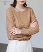 【セレクトモカ/SELECT MOCA】の【Et】アシンメトリーネックシャーリングトップス ベージュ-200|ID: prp329100004744072 ipo3291000000034286431