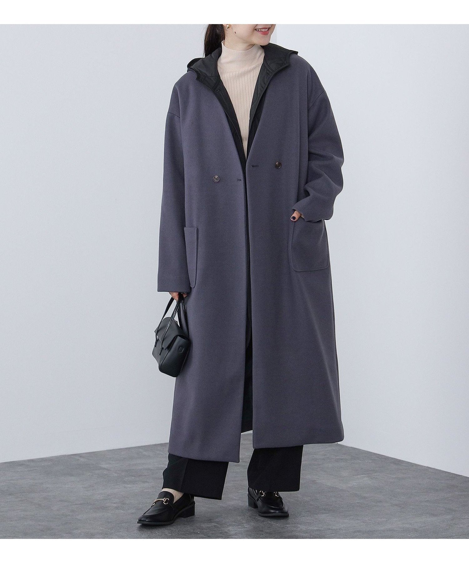 【ビームス ウイメン/BEAMS】のノーカラーコート * キルティングベスト (セットアイテム) インテリア・キッズ・メンズ・レディースファッション・服の通販 founy(ファニー) 　ファッション　Fashion　レディースファッション　Fashion for Women　アウター　Coat / Outerwear Collection　コート・ロングコート・ピーコート　Long Coats, Peacoats & More　インナー　Innerwear　キルティング　Quilted, Quilting　シンプル　Simple, Minimal　ベスト　Vest, Waistcoat　ロング　Long, Long-Length　冬　Winter / This Winter　秋　Autumn　CHARCOAL BLACK|ID: prp329100004744089 ipo3291000000034286752