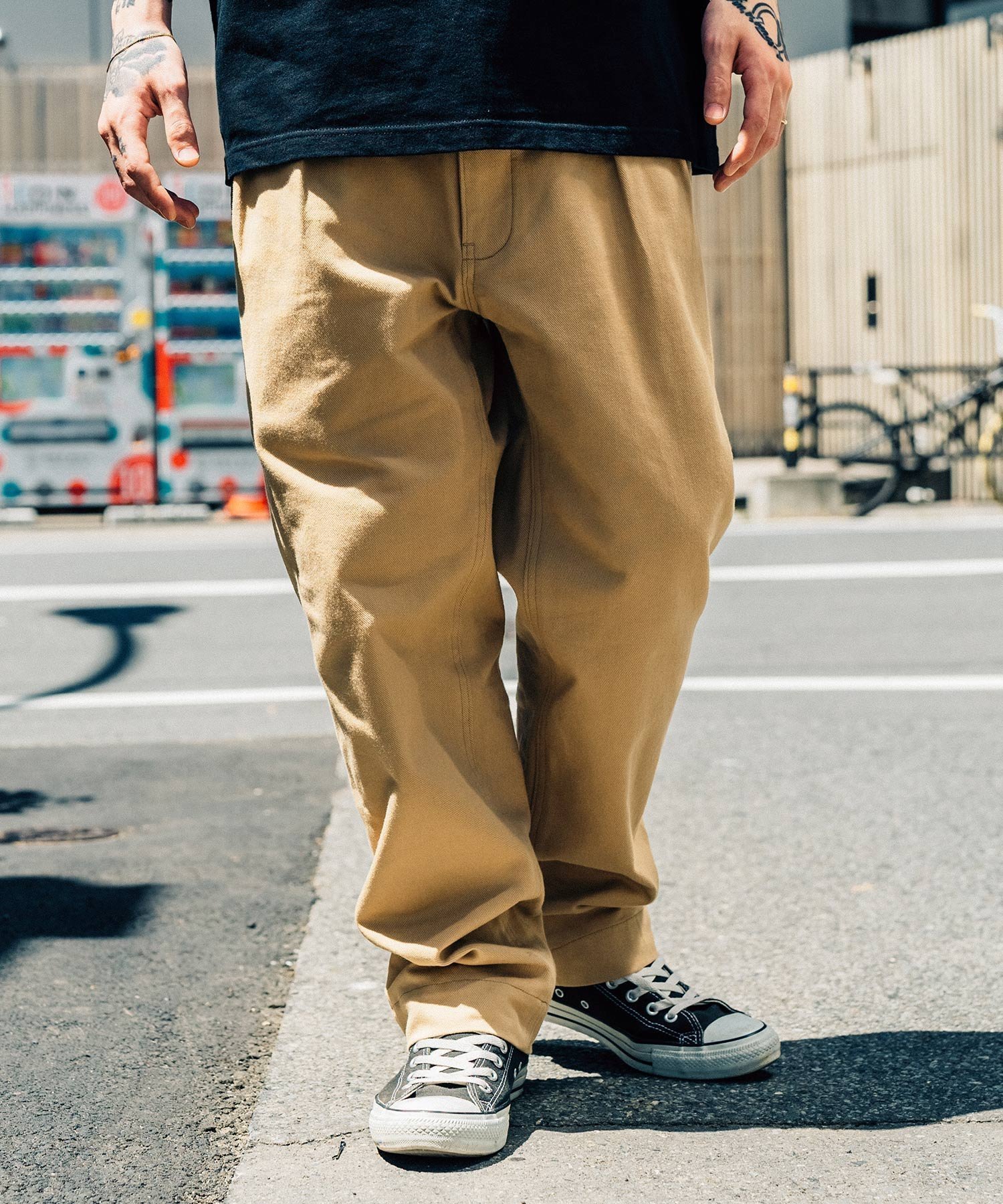 【サブサエティ/Subciety】のTROUSER PANTS インテリア・キッズ・メンズ・レディースファッション・服の通販 founy(ファニー) 　ファッション　Fashion　レディースファッション　Fashion for Women　パンツ　Pants & Trousers　フラップ　Flap, Flap Pocket　フランス　France, French　フロント　Front, Front Design　プリント　Print, Printed Pattern　ポケット　Pocket, Pocket Detail　ワイド　Wide, Wide Fit　再入荷　Restock / Back in Stock　BEIGE|ID: prp329100004744121 ipo3291000000034507348