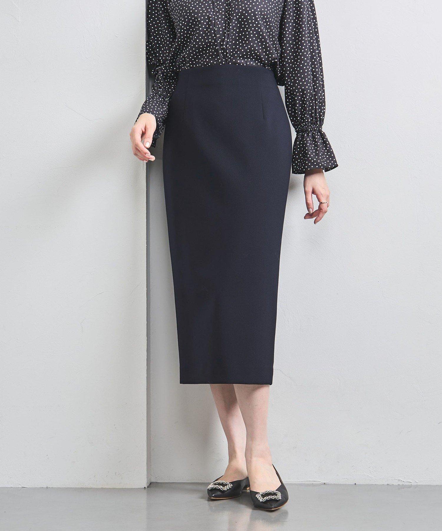 【ユナイテッドアローズ/UNITED ARROWS】のダブルクロス タイトスカート 人気、トレンドファッション・服の通販 founy(ファニー) 　ファッション　Fashion　レディースファッション　Fashion for Women　スカート　Skirts　スタイリッシュ　Stylish, Fashionable　ストレッチ　Stretch, Stretchy Fabric　スリム　Slim, Slim Fit　セットアップ　Set-Up, Coordinated Outfit　タイトスカート　Pencil Skirt, Tight Skirt　ダブル　Double, Double-Breasted　ビスチェ　Bustier, Corset Top　ベスト　Vest, Waistcoat　アウトレット　Outlet / Clearance　おすすめ　Recommended / Our Picks　セレモニー　Ceremony　 other-1|ID: prp329100004744145 ipo3291000000034587091