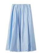 【ミラオーウェン/Mila Owen】のウエストゴムシアーシャイニーバルーンスカート LBLU[081]|ID: prp329100004744154 ipo3291000000034658774