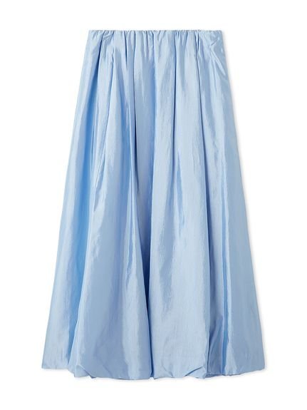 【ミラオーウェン/Mila Owen】のウエストゴムシアーシャイニーバルーンスカート インテリア・キッズ・メンズ・レディースファッション・服の通販 founy(ファニー) 　ファッション　Fashion　レディースファッション　Fashion for Women　スカート　Skirts　シアー　Sheer, See-Through　スマート　Smart, Elegant　トレンド　Trend, Trending Now　バルーン　Balloon, Balloon Silhouette　ラグジュアリー　Luxury, Elegant　ルーズ　Loose, Oversized　エレガント 上品　Elegant　LBLU[081]|ID: prp329100004744154 ipo3291000000034658774