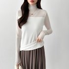 【ココモモ/COCOMOMO】の裏起毛 シアートップス ボディカバーシースルートップス シアー ハイネック 人気、トレンドファッション・服の通販 founy(ファニー) ファッション Fashion レディースファッション Fashion for Women トップス・カットソー Cut & Sew Tops シアー Sheer, See-Through トレーナー Sweatshirt, Trainer ハイネック High Neck, Mock Neck A/W・秋冬 Autumn/Winter thumbnail ホワイト|ID: prp329100004744159 ipo3291000000034287787