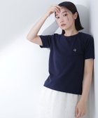 【ナチュラル ビューティー ベーシック/NATURAL BEAUTY BASIC】のワンポイントコンパクトTシャツ ネイビー|ID: prp329100004744173 ipo3291000000034288077