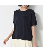 【デッサン/Dessin】の【洗える】チュール刺繍Tシャツ ネイビー|ID: prp329100004744203 ipo3291000000034288476