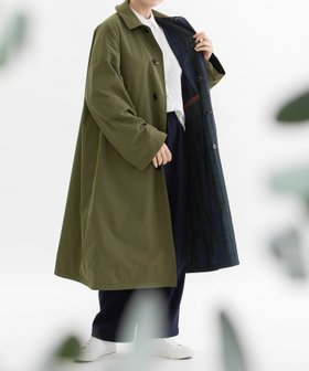 【プードゥドゥ/POU DOU DOU】のリバーシブルステンカラーコート 人気、トレンドファッション・服の通販 founy(ファニー) ファッション Fashion レディースファッション Fashion for Women アウター Coat / Outerwear Collection コート・ロングコート・ピーコート Long Coats, Peacoats & More コーデュロイ Corduroy, Cord Fabric シンプル Simple, Minimal スマート Smart, Elegant チェック Check, Plaid, Tartan フォルム Silhouette, Form ポケット Pocket, Pocket Detail 無地 Plain, Solid Color リバーシブル Reversible, Two-Sided リラックス Relax, Relaxed Fit |ID:prp329100004744236