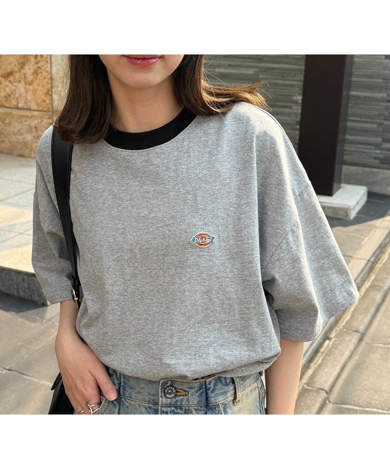 【セットアップセブン/SETUP7】のDickies/【別注】左胸刺繍ワッペンTシャツ 5222-TTMDK2 ディッキーズ インテリア・キッズ・メンズ・レディースファッション・服の通販 founy(ファニー) 　ファッション　Fashion　レディースファッション　Fashion for Women　トップス・カットソー　Cut & Sew Tops　シャツ・ブラウス・オフィスカジュアル　Elegant Blouses & Button-Ups　ロングTシャツ・Tシャツ　Longline T-Shirts & Tees　アウトドア　Outdoor Clothing　カーゴパンツ　Cargo Pants, Utility Pants　ショート　Short, Short Length　シンプル　Simple, Minimal　スタイリッシュ　Stylish, Fashionable　スニーカー　Sneakers, Trainers　デニム　Denim, Jeans Material　トレンド　Trend, Trending Now　定番　Standard, Basic Item　ハーフ　Half, Half-Length　別注　Limited Edition, Custom Order　リラックス　Relax, Relaxed Fit　ワーク　Workwear, Utility Style　再入荷　Restock / Back in Stock　おすすめ　Recommended / Our Picks　夏　Summer　GRY1|ID: prp329100004744237 ipo3291000000034289028