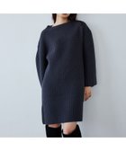 【ユナイテッドアローズ/UNITED ARROWS】のEMMEL REFINES EM カタアゼ ボクシー ミニ ニット ワンピース DK.GRAY|ID: prp329100004744272 ipo3291000000034590587