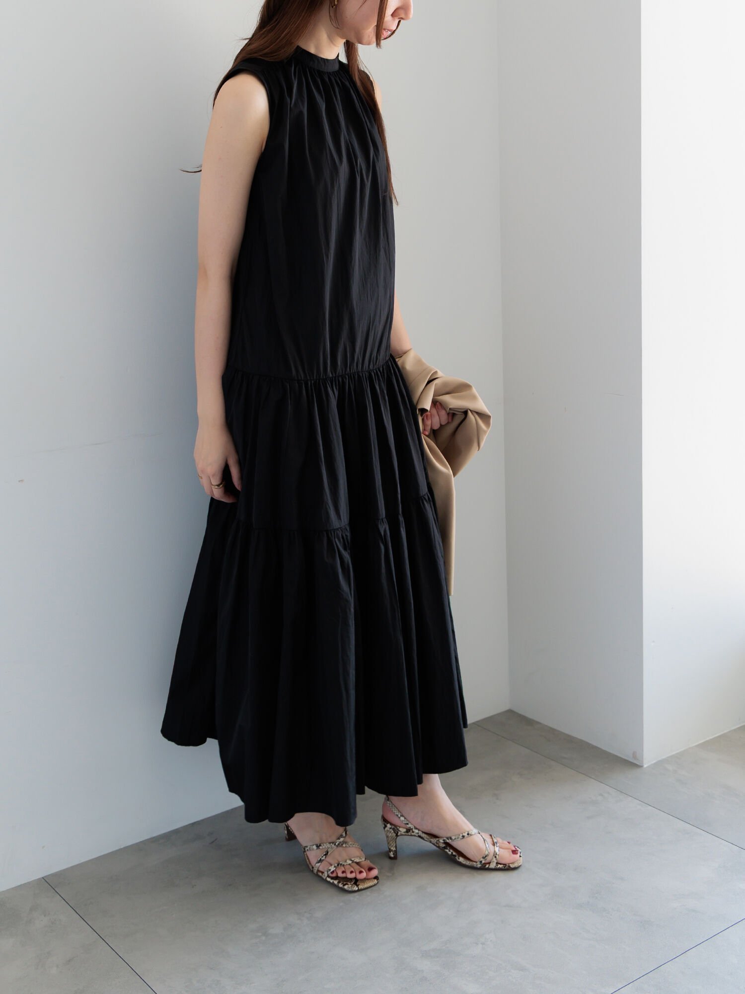 【テチチ/Te chichi】のナイロンティアードワンピース 人気、トレンドファッション・服の通販 founy(ファニー) 　ファッション　Fashion　レディースファッション　Fashion for Women　ワンピース　Dresses　エアリー　Airy Texture　ギャザー　Gathered, Ruffled　ティアードワンピース　Tiered Dress, Flared Dress　フォルム　Silhouette, Form　エレガント 上品　Elegant　 other-1|ID: prp329100004744289 ipo3291000000034289879