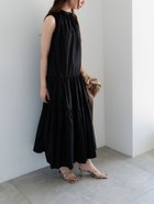 【テチチ/Te chichi】のナイロンティアードワンピース 人気、トレンドファッション・服の通販 founy(ファニー) ファッション Fashion レディースファッション Fashion for Women ワンピース Dresses エアリー Airy Texture ギャザー Gathered, Ruffled ティアードワンピース Tiered Dress, Flared Dress フォルム Silhouette, Form エレガント 上品 Elegant thumbnail ブラック|ID: prp329100004744289 ipo3291000000034289882