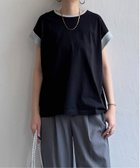 【エルビーシー/LBC】のラメ袖フレンチTシャツ ブラック|ID: prp329100004744291 ipo3291000000034289908