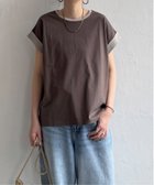 【エルビーシー/LBC】のラメ袖フレンチTシャツ ブラウン|ID: prp329100004744291 ipo3291000000034289911