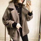 【ミニミニストア/miniministore】の切替ムートンジャケット 韓国風 冬物 ブラウン|ID: prp329100004744311 ipo3291000000034290205