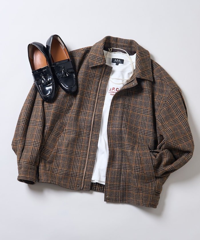 【フリークスストア/FREAK'S STORE】のEnglish Wool 襟付きブルゾン 25AW インテリア・キッズ・メンズ・レディースファッション・服の通販 founy(ファニー) https://founy.com/ ファッション Fashion レディースファッション Fashion for Women アウター Coat / Outerwear Collection ブルゾンジャケット・スポーティアウター Blouson Jackets クラシカル Classical, Vintage-Inspired チェック Check, Plaid, Tartan フォルム Silhouette, Form ブルゾン Blouson, Bomber Jacket マニッシュ Mannish, Boyish ロング Long, Long-Length A/W・秋冬 Autumn/Winter 冬 Winter / This Winter おすすめ Recommended / Our Picks 2025年 2025 2025-2026秋冬・A/W Autumn/Winter 2025–26 AW25–26 |ID: prp329100004744315 ipo3291000000034498070