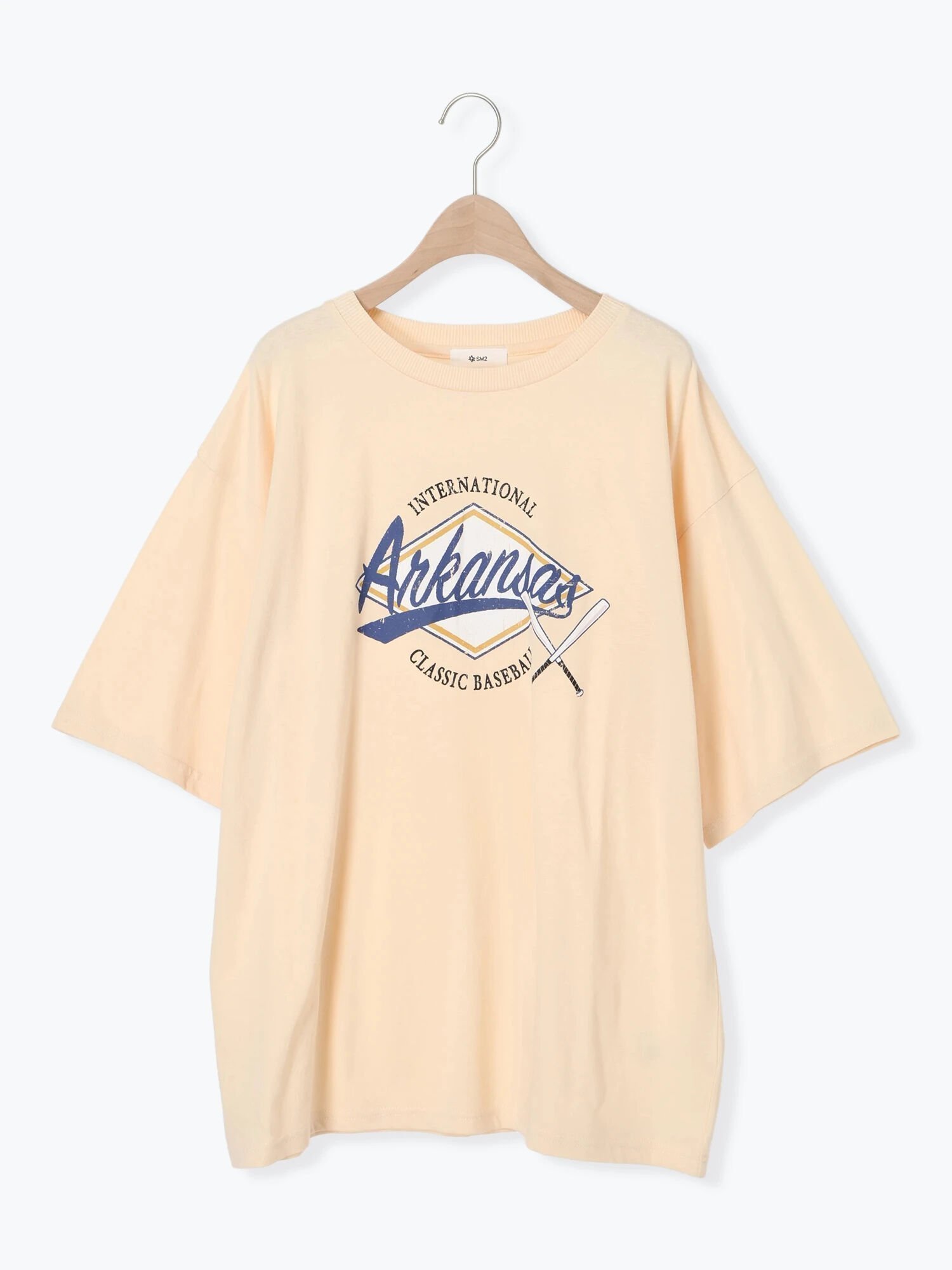 【サマンサモスモス/Samansa Mos2】のプリントアソートBIGシルエットTシャツ インテリア・キッズ・メンズ・レディースファッション・服の通販 founy(ファニー) 　ファッション　Fashion　レディースファッション　Fashion for Women　トップス・カットソー　Cut & Sew Tops　シャツ・ブラウス・オフィスカジュアル　Elegant Blouses & Button-Ups　ロングTシャツ・Tシャツ　Longline T-Shirts & Tees　リラックス　Relax, Relaxed Fit　クリーム|ID: prp329100004744324 ipo3291000000034290537