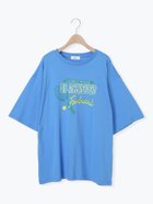 【サマンサモスモス/Samansa Mos2】のプリントアソートBIGシルエットTシャツ 人気、トレンドファッション・服の通販 founy(ファニー) ファッション Fashion レディースファッション Fashion for Women トップス・カットソー Cut & Sew Tops シャツ・ブラウス・オフィスカジュアル Elegant Blouses & Button-Ups ロングTシャツ・Tシャツ Longline T-Shirts & Tees リラックス Relax, Relaxed Fit thumbnail ブルー|ID: prp329100004744324 ipo3291000000034290538