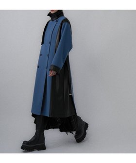 【ハレ/HARE】のウーリーテックフェイクレザーキリカエトレンチコート 人気、トレンドファッション・服の通販 founy(ファニー) ファッション Fashion レディースファッション Fashion for Women アウター Coat / Outerwear Collection コート・ロングコート・ピーコート Long Coats, Peacoats & More トレンチコート / 春秋の定番アウター Trench Coats おすすめ Recommended / Our Picks ウェーブ Wavy Pattern シルバー Silver, Metallic Silver スタンド Stand Collar, Upright Stand ストレート Straight, Straight Cut フェイクレザー Faux Leather, PU Leather ボトム Bottoms, Lower Wear リラックス Relax, Relaxed Fit |ID:prp329100004744345